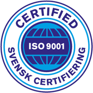 ISO 9001 certificate